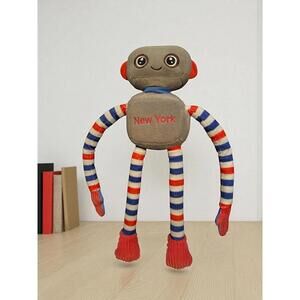 Fiesta Striped Plush Robot Stuffed Toy New York Alien